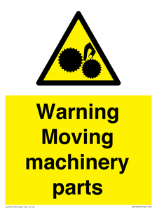 WV10694: Warning Moving machinery parts
