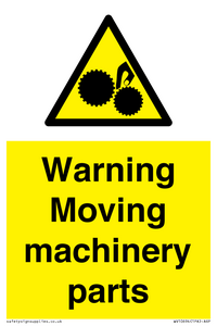 WV10694: Warning Moving machinery parts