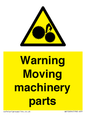 WV10694: Warning Moving machinery parts