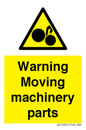 WV10694: Warning Moving machinery parts