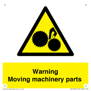 WV10694: Warning Moving machinery parts