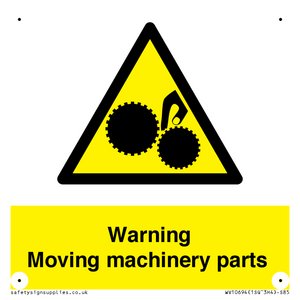 WV10694: Warning Moving machinery parts