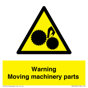 WV10694: Warning Moving machinery parts
