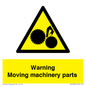 WV10694: Warning Moving machinery parts