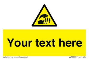 WV10803: Custom Warning: Large scale fire zone