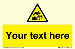 WV10803: Custom Warning: Large scale fire zone