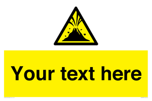 WV10807: Custom Warning: Active volcano zone
