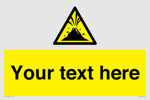 WV10807: Custom Warning: Active volcano zone