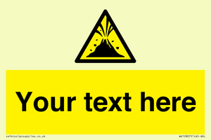 WV10807: Custom Warning: Active volcano zone