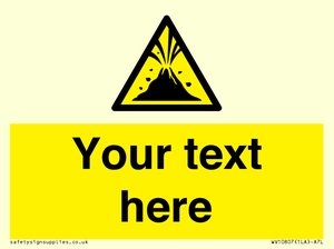 WV10807: Custom Warning: Active volcano zone