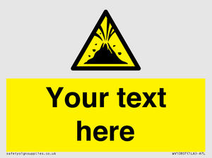 WV10807: Custom Warning: Active volcano zone