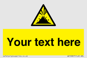 WV10807: Custom Warning: Active volcano zone