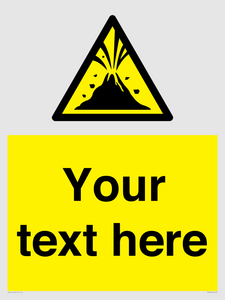 WV10807: Custom Warning: Active volcano zone
