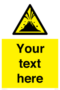 WV10807: Custom Warning: Active volcano zone