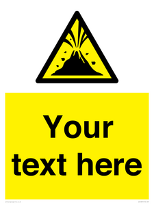 WV10807: Custom Warning: Active volcano zone