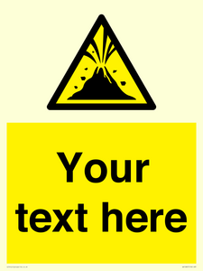 WV10807: Custom Warning: Active volcano zone