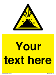 WV10807: Custom Warning: Active volcano zone