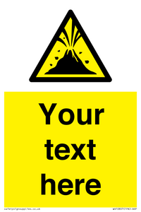WV10807: Custom Warning: Active volcano zone