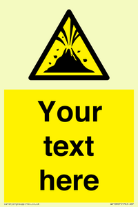 WV10807: Custom Warning: Active volcano zone