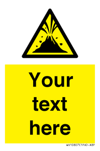 WV10807: Custom Warning: Active volcano zone
