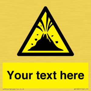 WV10807: Custom Warning: Active volcano zone