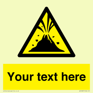 WV10807: Custom Warning: Active volcano zone