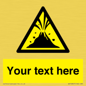 WV10807: Custom Warning: Active volcano zone