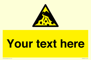 WV10809: Custom Warning: Debris flow zone