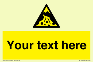 WV10809: Custom Warning: Debris flow zone