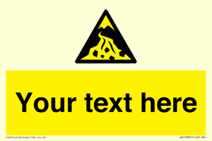 WV10809: Custom Warning: Debris flow zone
