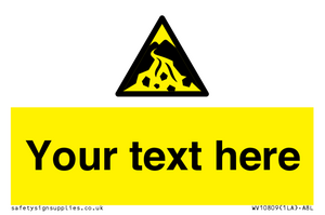 WV10809: Custom Warning: Debris flow zone