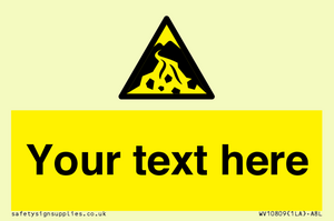 WV10809: Custom Warning: Debris flow zone