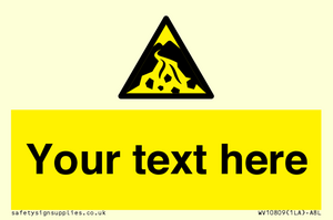 WV10809: Custom Warning: Debris flow zone
