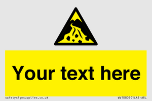 WV10809: Custom Warning: Debris flow zone
