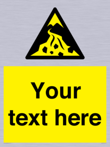 WV10809: Custom Warning: Debris flow zone