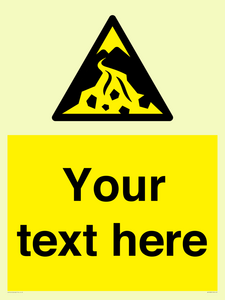WV10809: Custom Warning: Debris flow zone