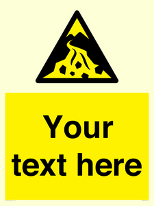 WV10809: Custom Warning: Debris flow zone