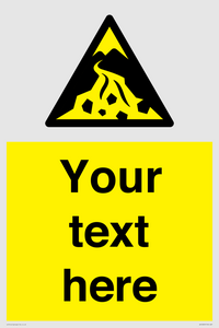 WV10809: Custom Warning: Debris flow zone