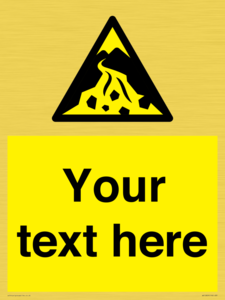 WV10809: Custom Warning: Debris flow zone