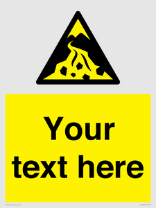 WV10809: Custom Warning: Debris flow zone
