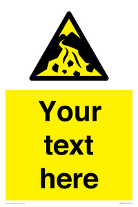 WV10809: Custom Warning: Debris flow zone