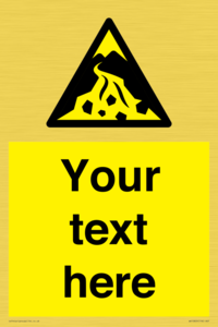 WV10809: Custom Warning: Debris flow zone