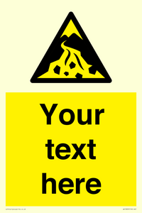 WV10809: Custom Warning: Debris flow zone