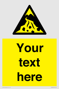 WV10809: Custom Warning: Debris flow zone