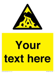 WV10809: Custom Warning: Debris flow zone