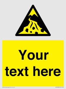 WV10809: Custom Warning: Debris flow zone