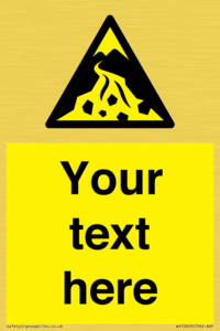 WV10809: Custom Warning: Debris flow zone