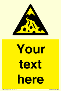 WV10809: Custom Warning: Debris flow zone