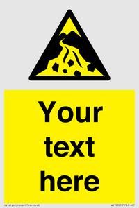 WV10809: Custom Warning: Debris flow zone