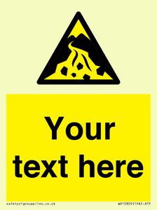 WV10809: Custom Warning: Debris flow zone